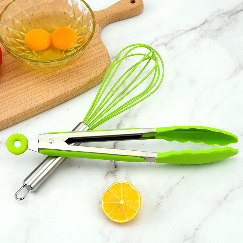5-Piece Silicone Kitchenware Set: Cream Spatula, Oil Brush, Whisk for Baking and Cake Making