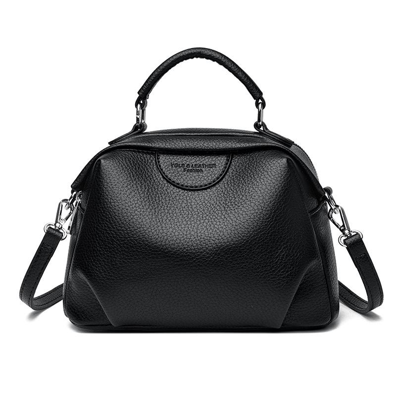 Women's Bag New Fashion Shoulder Messenger Handbag Large Capacity Lychee Pattern Bag