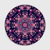 Ethnic Style Vintage Mandala Rug Round Rug Balcony Hanging Basket Living Room Decorative Floor Mat Anti -Slip Area Rug