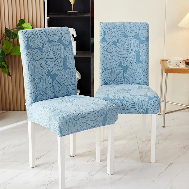 Thicken Jacquard Chair Cover for Dining Room Wedding El Banquet Home Removable Washable Seat Case Stretch Chair Covers Decor