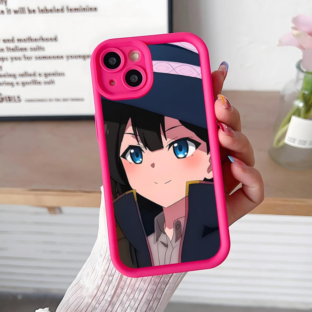 

Wandering Witch Saya Phone Case for iPhone 17 16 15 14 13 12 11 Air Pro Max Plus Red Soft TPU Shockproof Cover iPhone 12