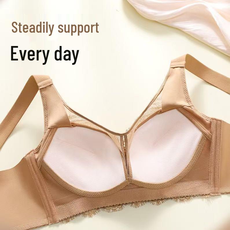 2026 Light Sexy Leopard Print Push-Up Bra with Lace and Side Support for a Flattering Silhouette