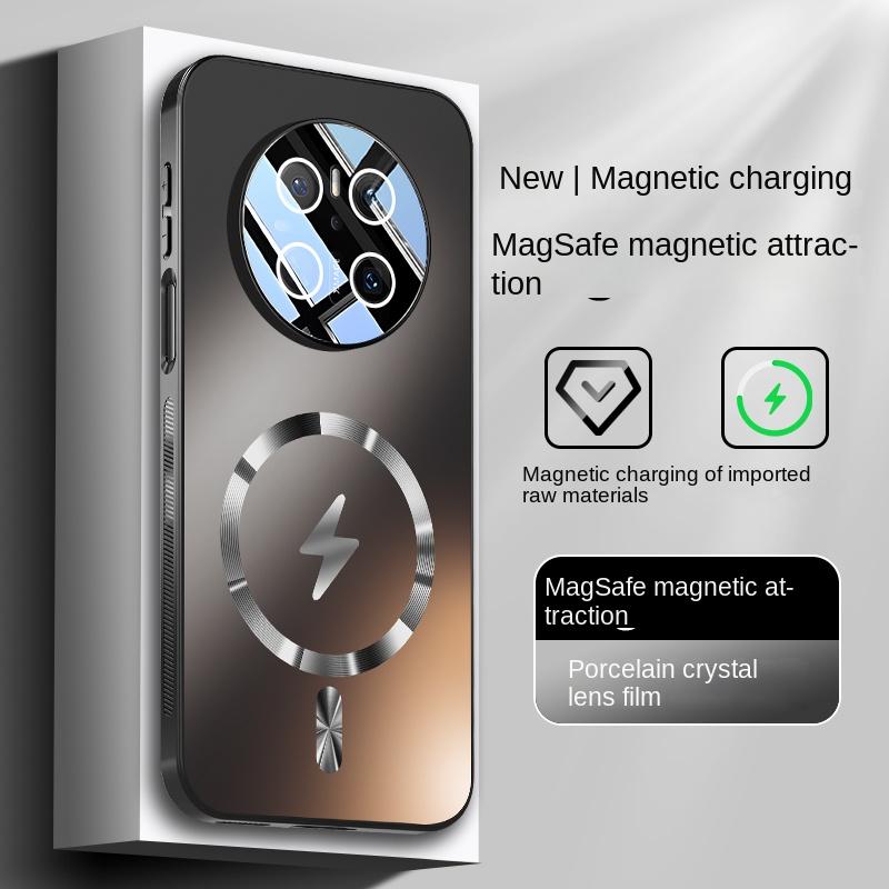 The TPU Material Lens Full Protection Case for Huawei Mate 70 70 Pro 70 ProPlus Features a Magnetic Shockproof Function.