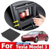 For Tesla Model 3 2017 2018 2019 2020 2025 2025 2025 Car Center Console Tidying Tray Armrest Case Hidden Storage Box Accessories