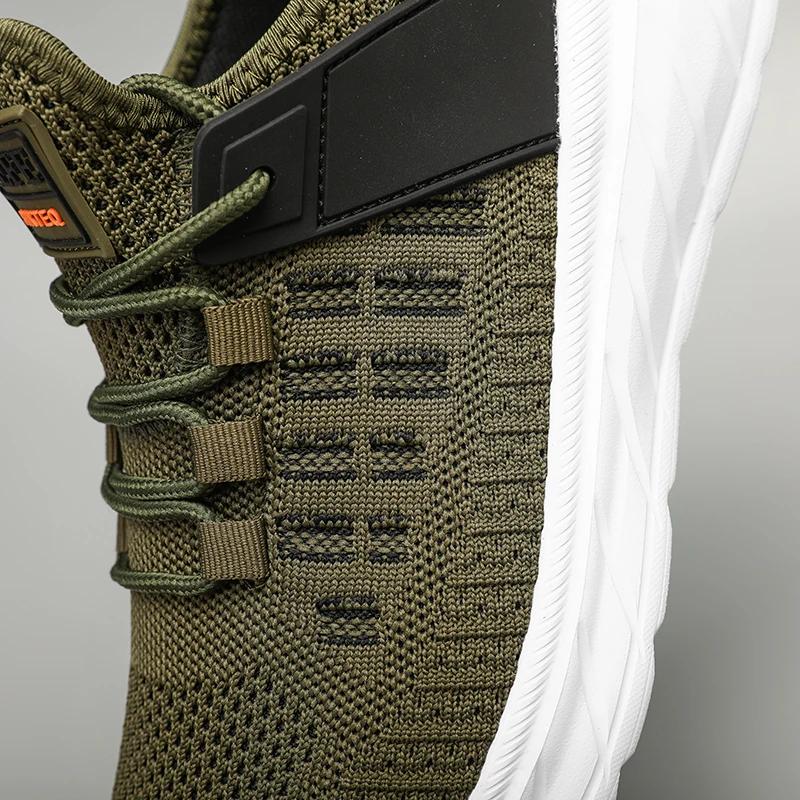 YRZL Męskie wysokiej jakości trampki oddychające siateczkowe buty do biegania modne wygodne lekkie codzienne tenisówki dla mężczyzn