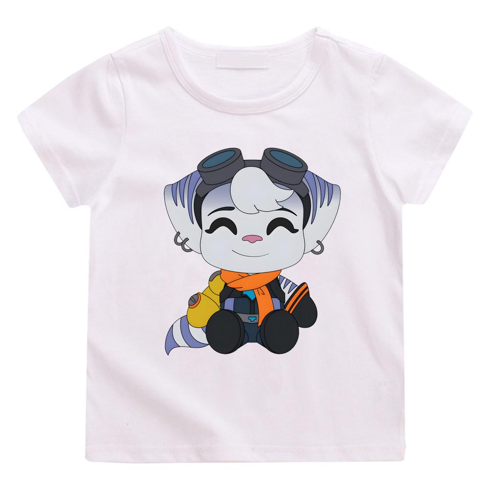 Ratchet & Clank Rift Apart GAME T-shirts Cartoon Print Manga Tee-shirt Boys/girls Cotton T Shirt