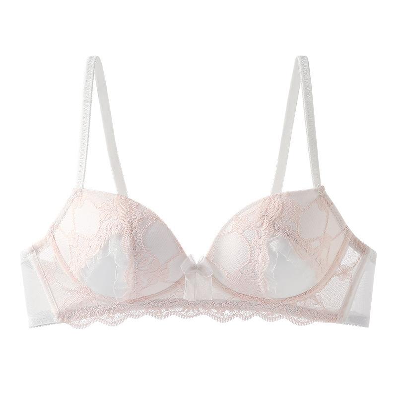 Japanese gentle sweet romantic lace pure desire wind no steel ring bra