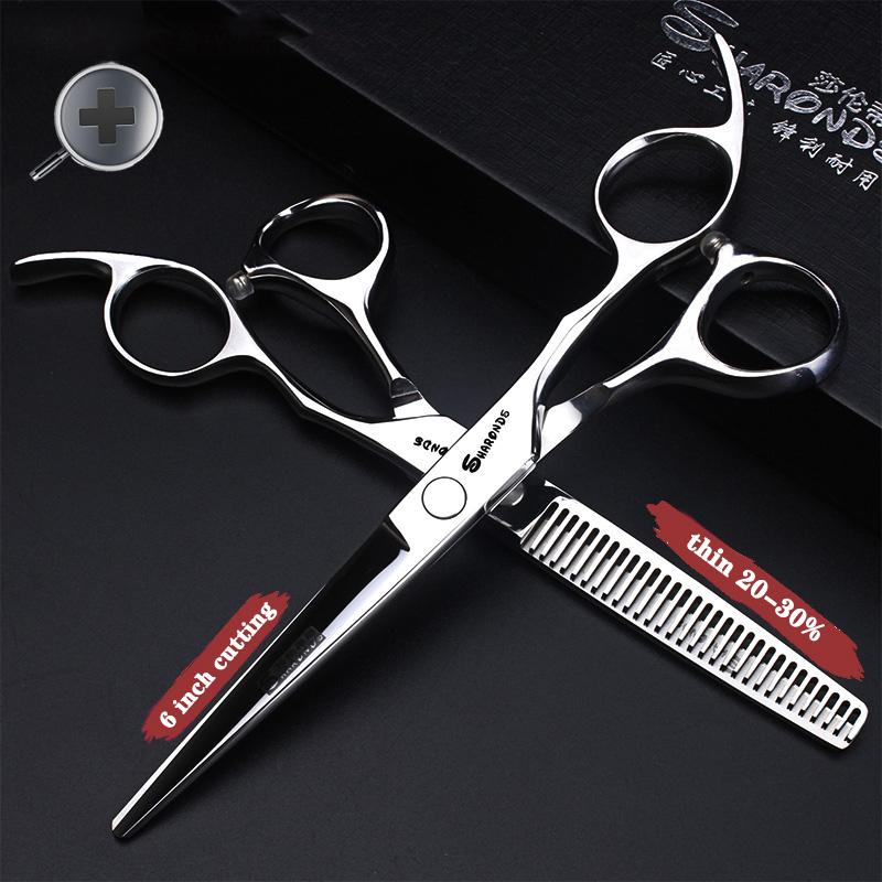 Hairdressing Cutting Scissors Hair Styling Tools 6/6.5/7 inch Salon Scissors Set 440C Barber Shears 10 25 40 50 Thinning Rate