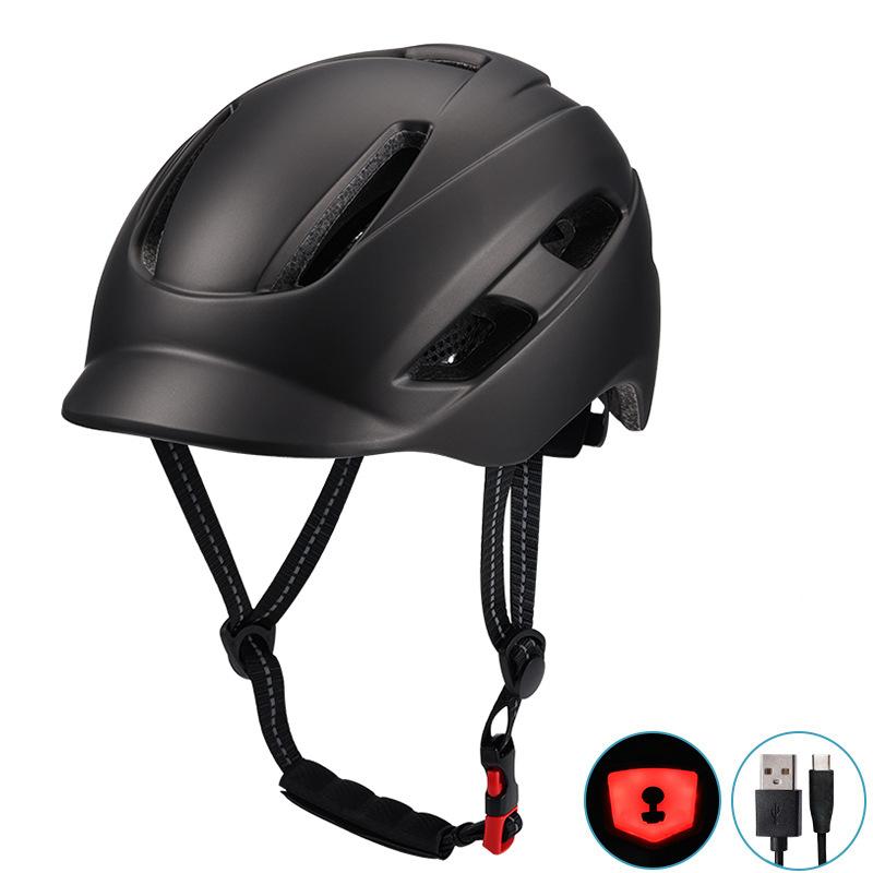 2026 City Commuter Leisure Helmet Integrated Road Mountain Bike Riding Belt USB Bike