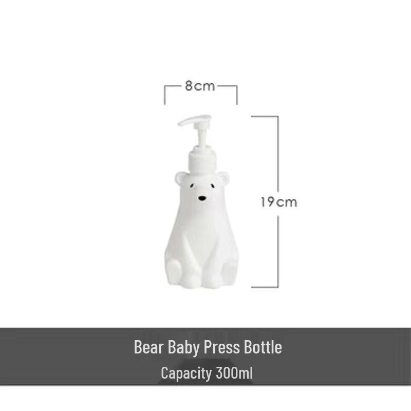 Creative Polar Bear Dispenser: Cute Children's Hand Soap, Lotion, Dish Soap, and Shower Gel Bottle