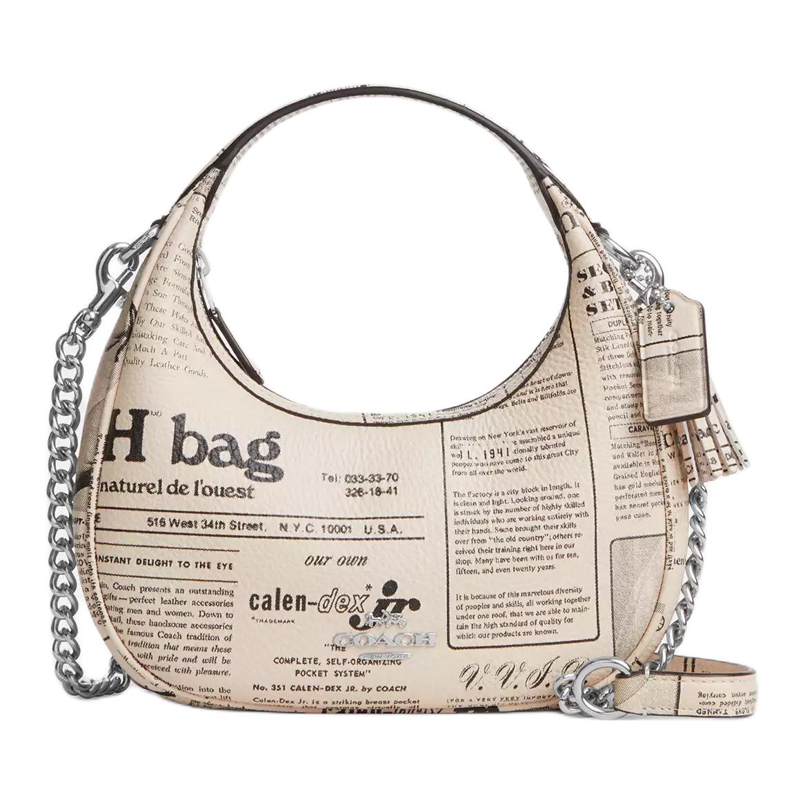 Coach Mini Jamie Camera Bag Women Signature Canvas Crossbody Shoulder Bag CDB86-SVCAH Basic Set (Bag+Dust Bag)