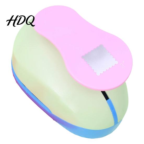 Paper Craft Punch Postage Stamp Puncher for Crafts Rectangular Decorative Shapes Lever Clean Cut Action Scrapbooking Card Making DIY Gift Tags EVA