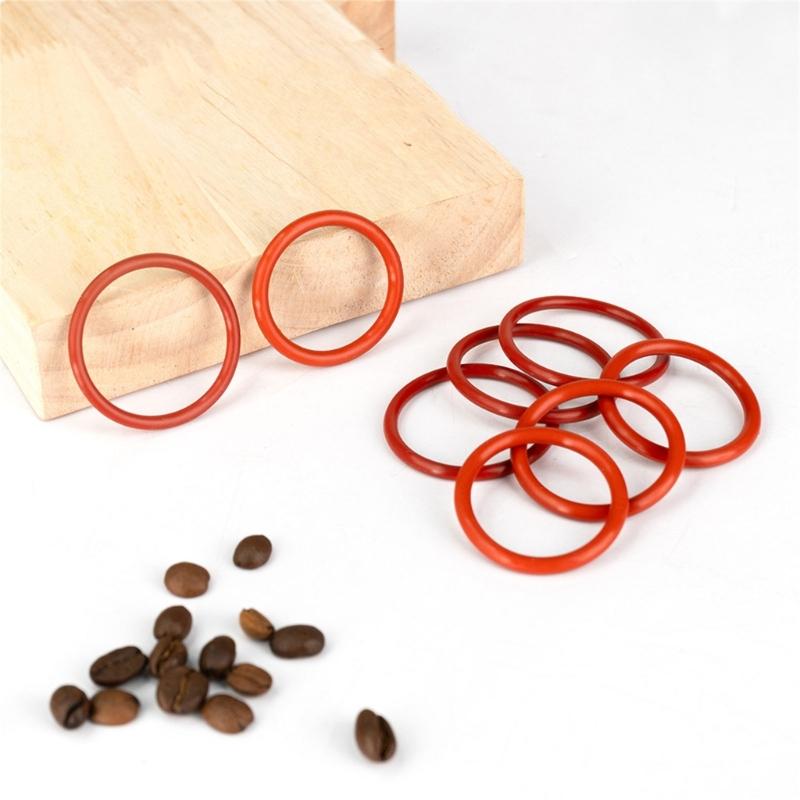 50 Pack Silicone Gasket Replacement Coffee Maker Seals for Coffee Machine Repairing Silicone Texture Sealing Rings