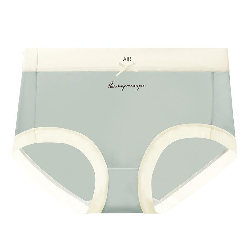 

Женское бесшовное нижнее белье Ice Silk из чистого хлопка с антибактериальными свойствами, тонкий дизайн шагового шва, большие размеры, нижнее белье для девочек с треугольными чашечками XL синий