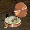 Gold Color Outdoor Compass Copper Camping Compass Portable Pocket Compass  Outdoor Activities