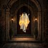Durable Halloween Holiday Decor Hanging Ghost for Outdoor Decoration, Cute Flying Satin White Reusable Party Decorations Home, Tree, Porch,