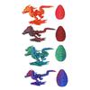 3D Printed Dragon Egg Figurine Movable Joints Flying Dragon Figure Fidget Toy Dragon Egg with Articulated Dragon Inside Decoration Ornament