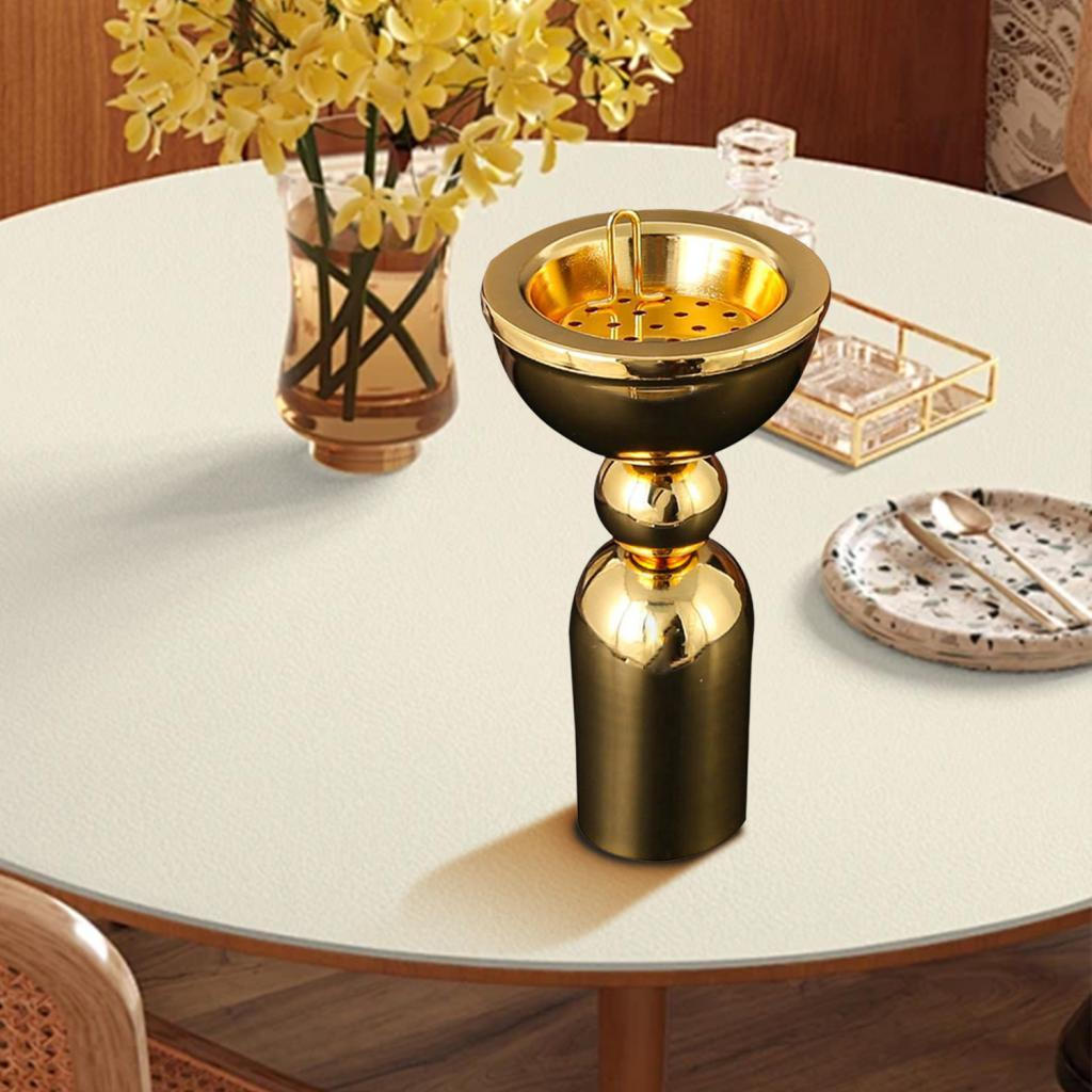 Incense Burner Holder Desk Home Fragrance Birthday Gift Ornament Iron Statue for Office Spa