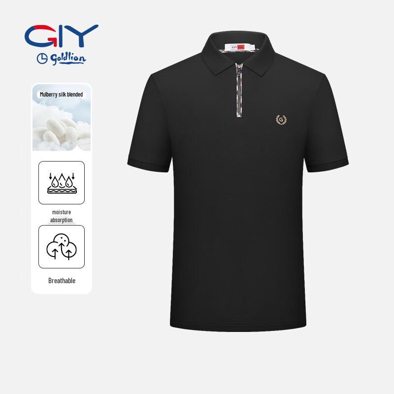 Goldlion Men's Premium Short-Sleeve Polo Shirt