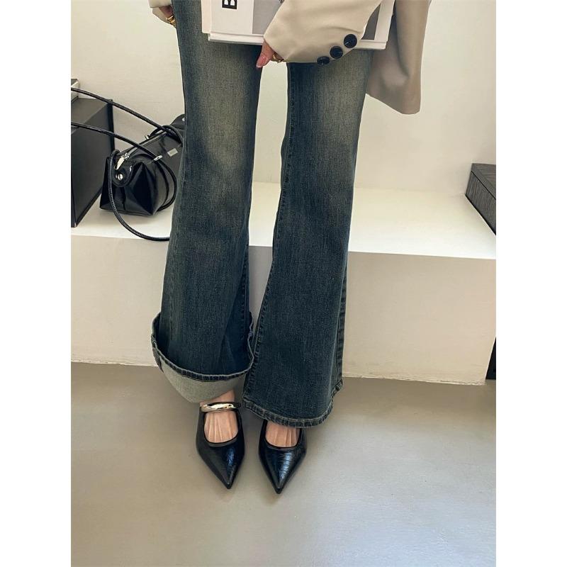 Summer new silver outer wear bag head half slippers light mouth pointed head wedge heel middle heel fitting room shoes new products