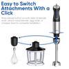 BioloMix HB‑3315 Frullatore a mano 5 in 1 Frullatore a immersione multifunzione