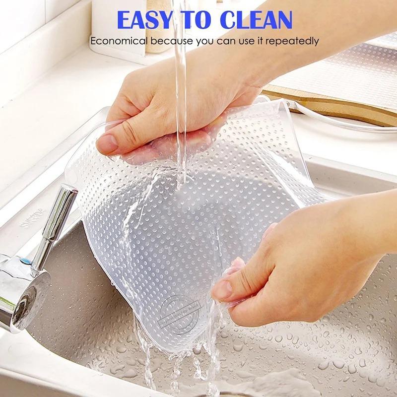 1/2PCS Silicone Reusable Food Storage Silicone Lids Plastic Wrap Food Microwave Splatter Cover Dishwasher Safe,BPA Free,Kitchen Tools