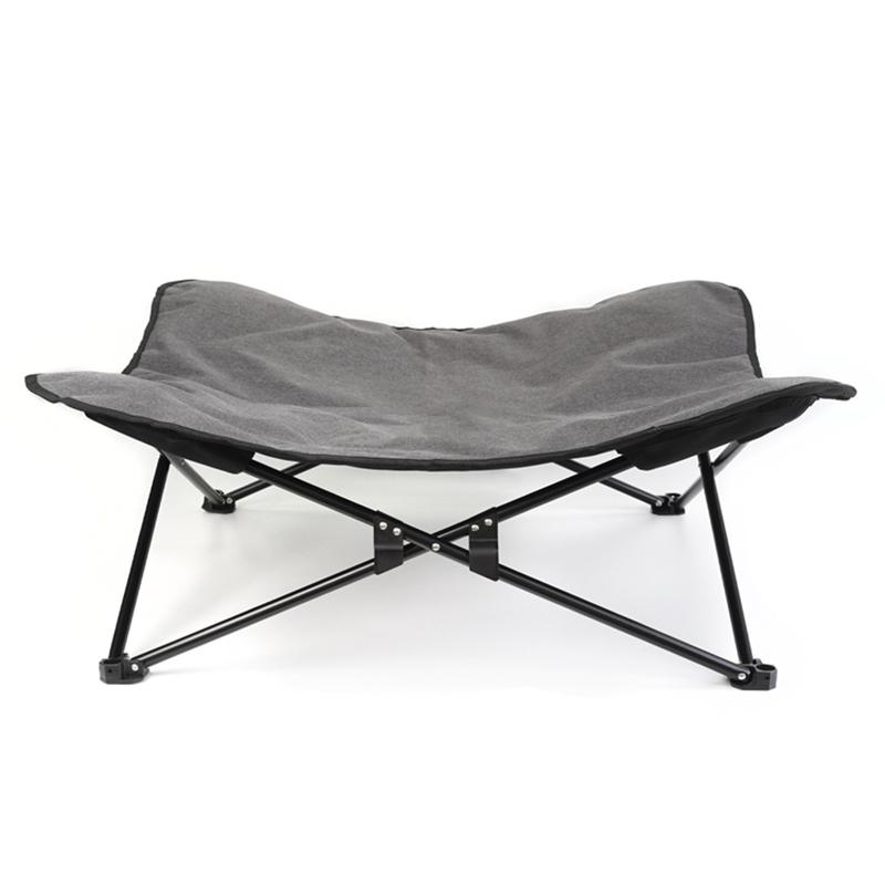 

Кровать для собак, складная кровать для собак для кемпинга на открытом воздухе, влагостойкий и удобный матрас для собак, не касающийся земли, товары для животных серый