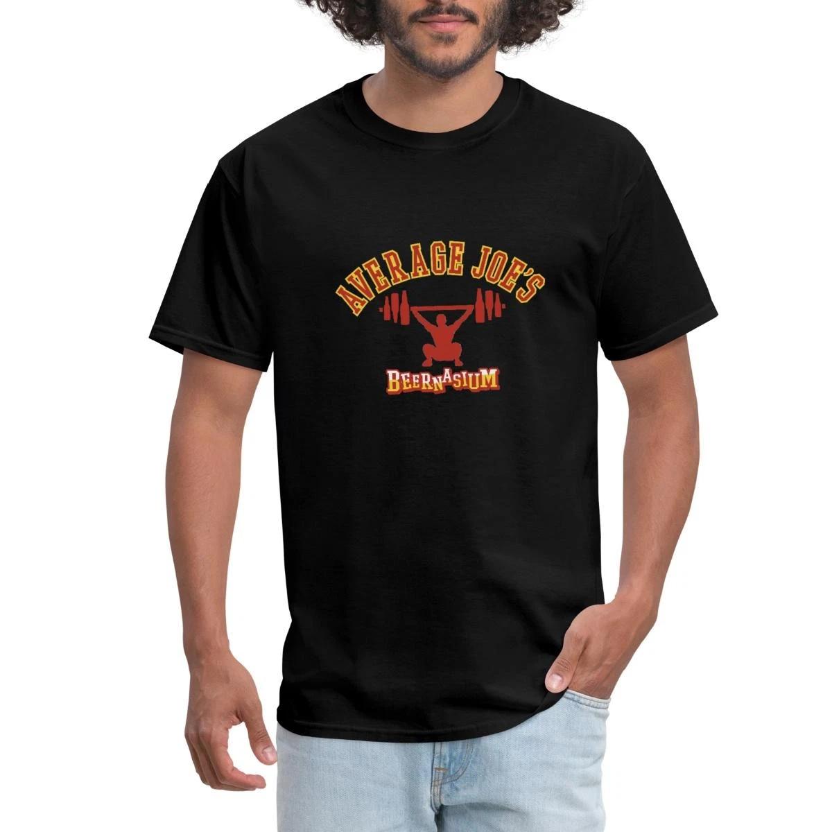 Average Joe s Beennasium Barbell Art Design Men s T-Shirt S