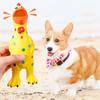 Pet Toy Spotted Latex Chicken Dog Squeaky Toy Interactive Stress Relief Screaming Chicken Dog Toy