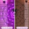 Halloween Glowing Spider Web Halloween Decoration Lights Spider Web Lights Halloween Decoration Outdoor Indoor Halloween Decor