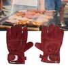 Gants Anti-Brûlure Haute Température et Résistants Gants Protecteurs pour Camping Barbecue(Jaune )