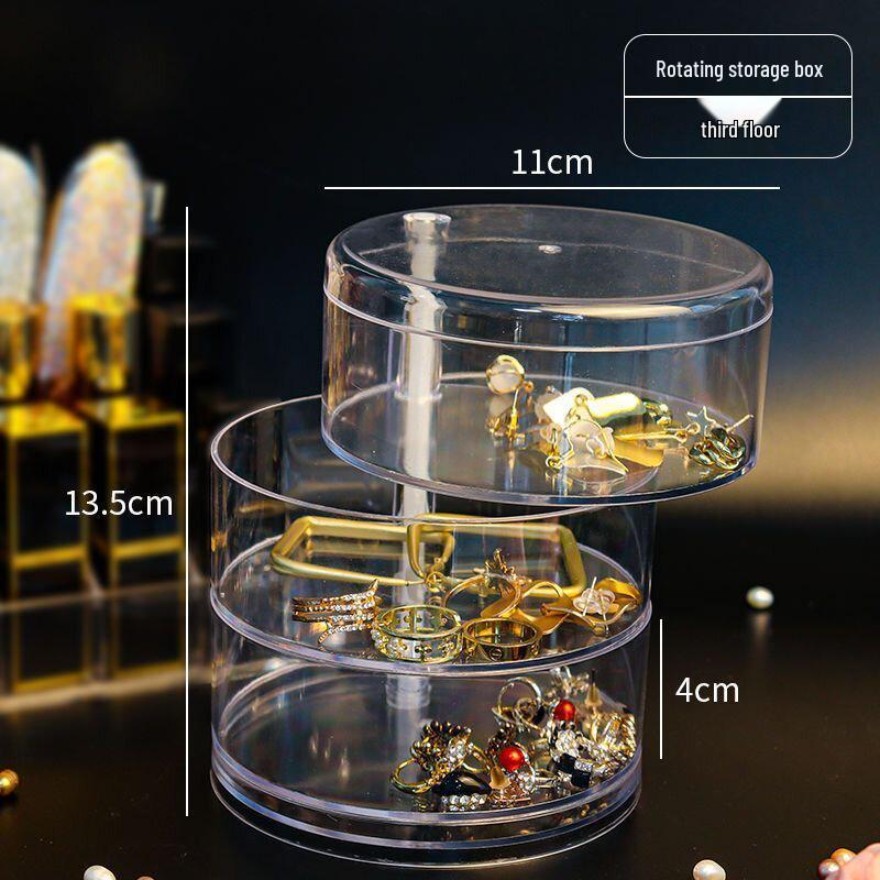 Rotating Organizer Childrens Accessories Hair Storage Box For Hair Clips Headwear Ties Rubber Bands And Jewelry