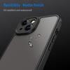 For iPhone 13 Case Drop Proof Airbags Frosted Translucent PC+TPU Phone Back Cover