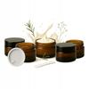 5X Brown Glass Jars 20 G Dark Glass For Cream Samples Lotions