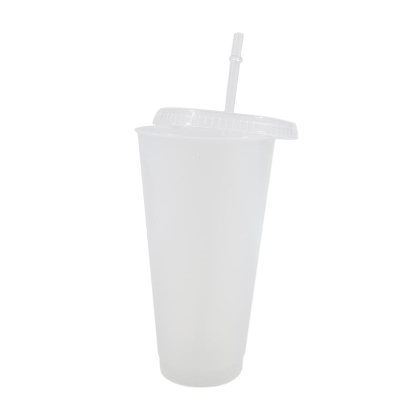 

601-700 мл соломенная чашка с крышкой многоразовые кофейные чашки пластиковая кружка для воды черная белая пара чашек 601-700ml