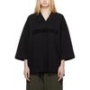 Fear of God Essentials Heavy Jersey Football T-shirt 'Jet Black' Men's 125SP244104F