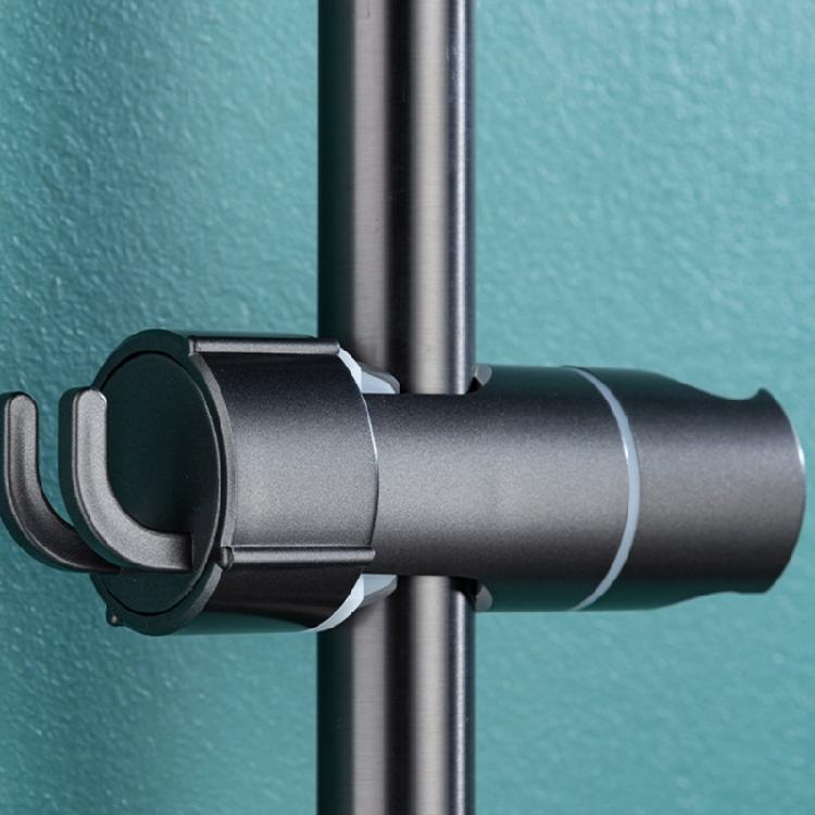 Handheld Shower Holder No Damage Wall Mount Adjustable Rod ABS Bathroom Fixture 10cm Length For Flexible Installation