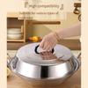 High Lid Cooking Cover Stainless Steel Pot Cover Functional Design For Cooking