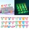 Resin Figurines Miniatures Elephant Glowing At Night Fairy Garden Decoration