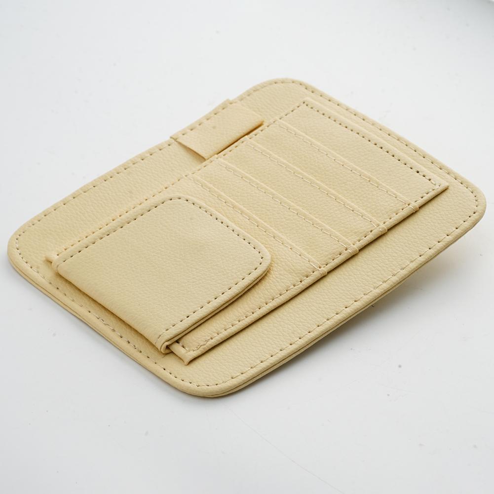 Visor Storage Multi-Pocket Car Sun Visor Document Storage Multi-functional Pen Card Glasses Clip Holder Organizer Interior Acces