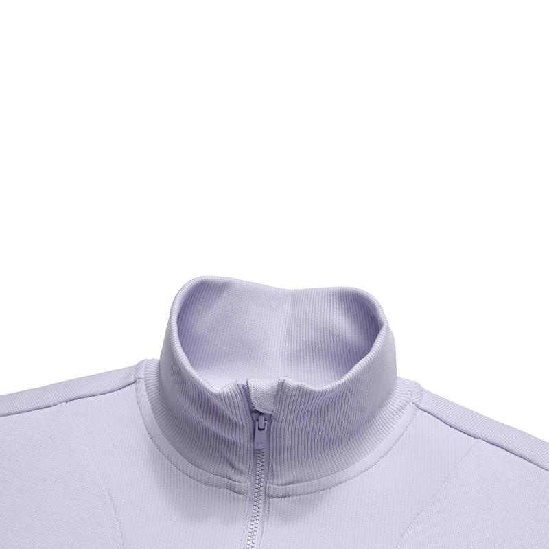 FILA Heritage Fashion Simple Classic Casual Versatile Comfortable Stand Collar Half-Zip Pullover Long Sleeve Sweatshirt F11W618221F-PU