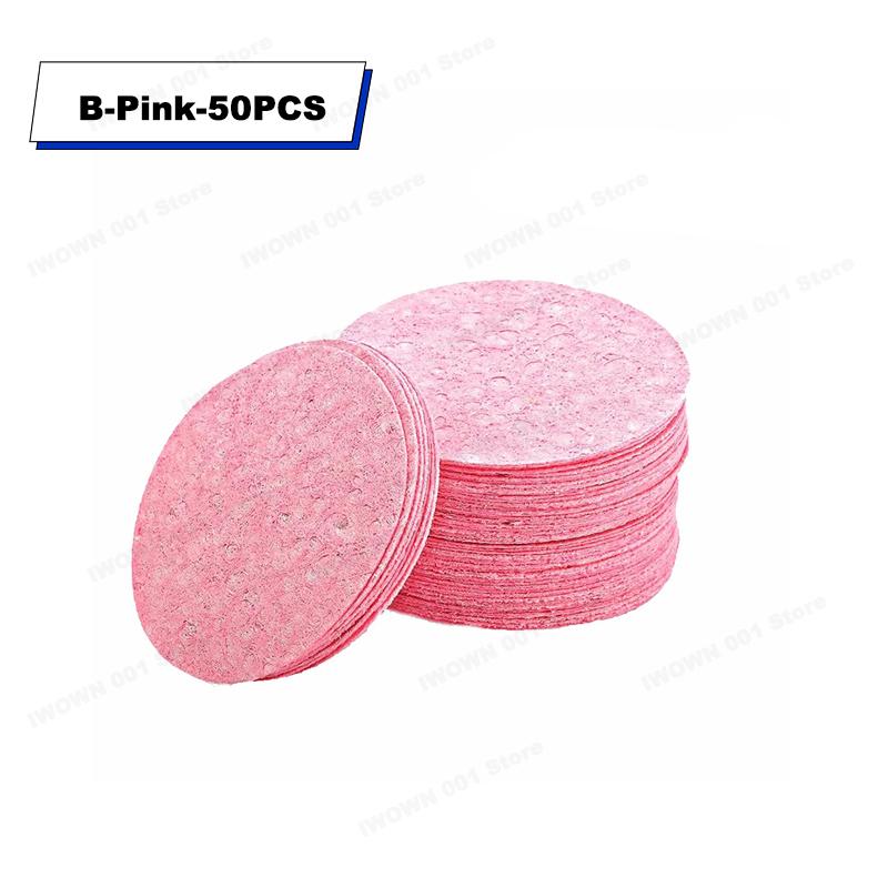 50 STÜCKBlumenförmigGesicht Rund Make-up Entferner Werkzeug Natürlicher Holzzellstoff Schwamm Zellulose Kompresse Kosmetikpuder Gesichtswaschschwamm