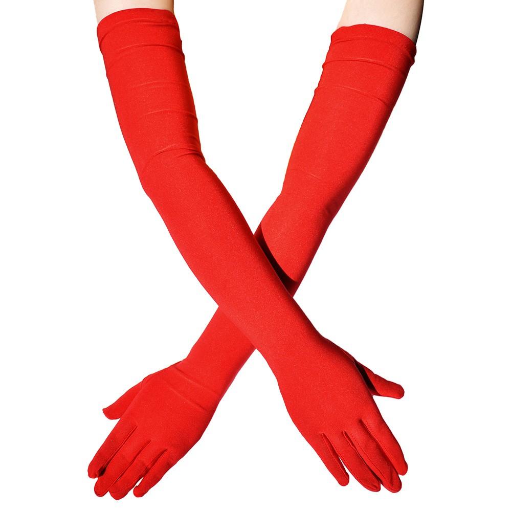 Tanzhandschuhe 57 cm lang mit effektivem Sonnenschutz-Design