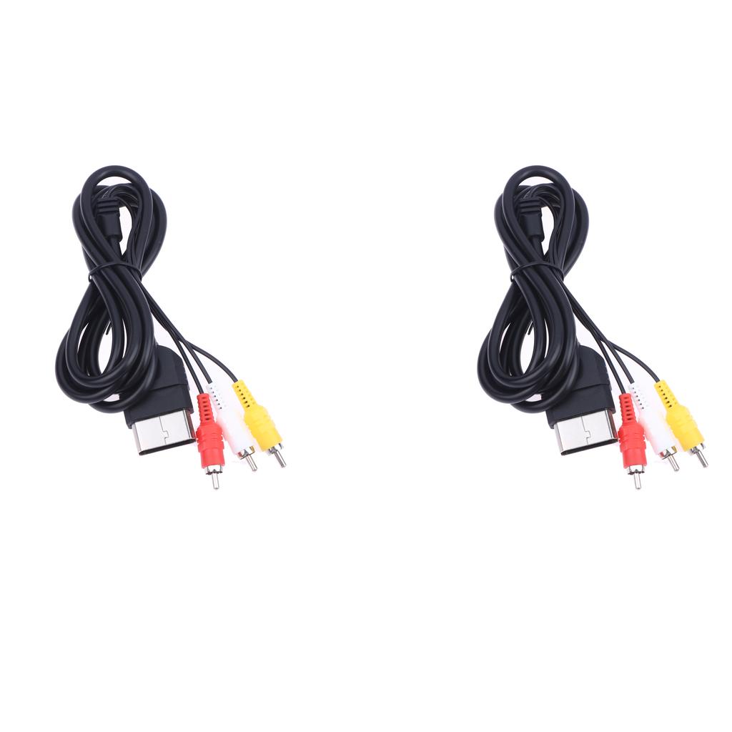 1/2/3Pcs Audio Video AV Composite Cable Cord For XBOX AV Cable Cord Connection DVD CD Monitor Adapter Connector 180CM