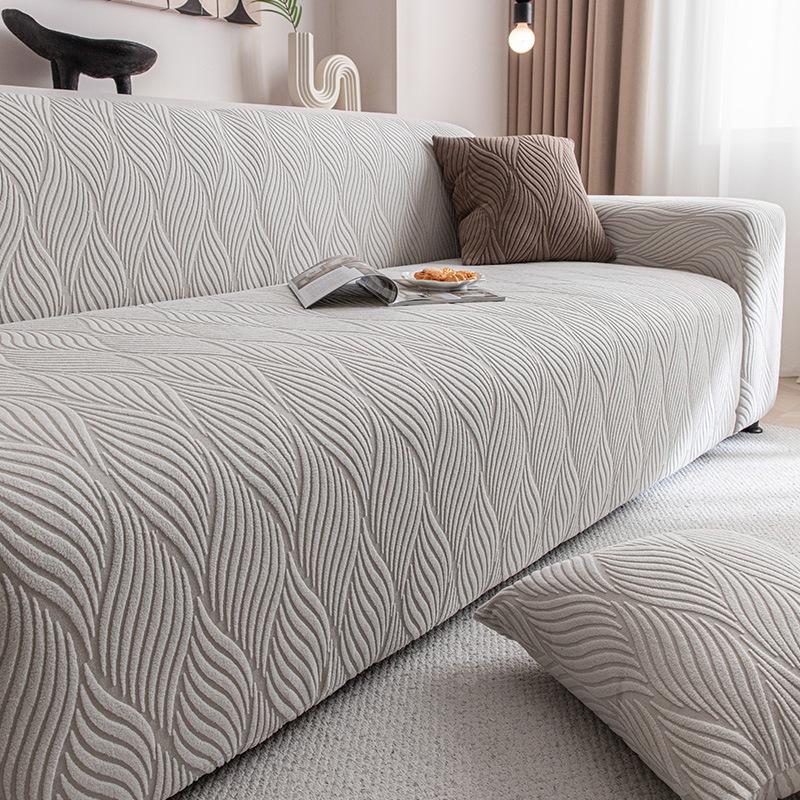 Simple Style Jacquard Fleece Sofa Cover Universal In All Seasons, All-Inclusive Cover Cloth Non-Slip Sofa Cover