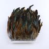 1 Meter Balck Rooster Hair Natural Feathers  Trim Fringe 13-18cm Ribbon for Sewing Clothing Party Decorations Craft Accessories