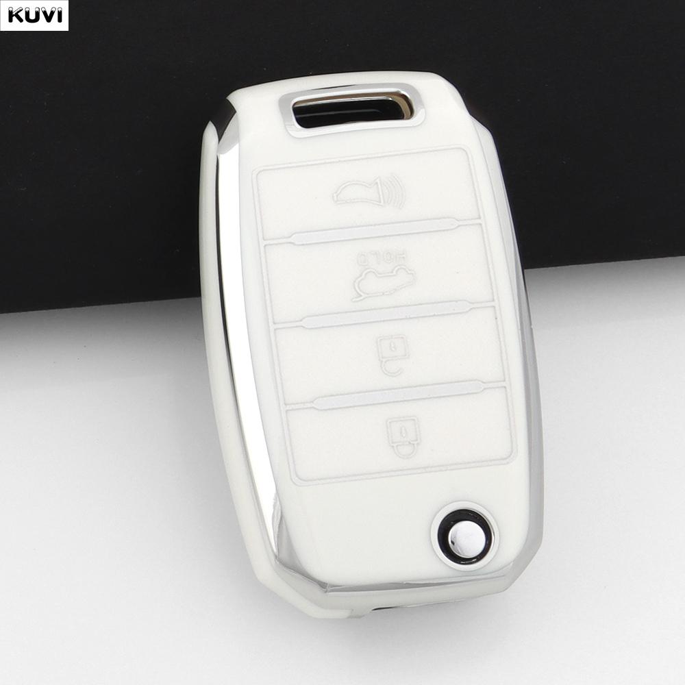 

3 4 Buttons Tpu Car Flip Key Case Cover Shell For Kia Rio 3 Ceed Cerato K2 K3 K4 Sportage Picanto Optima Sorento Forte Stinger
