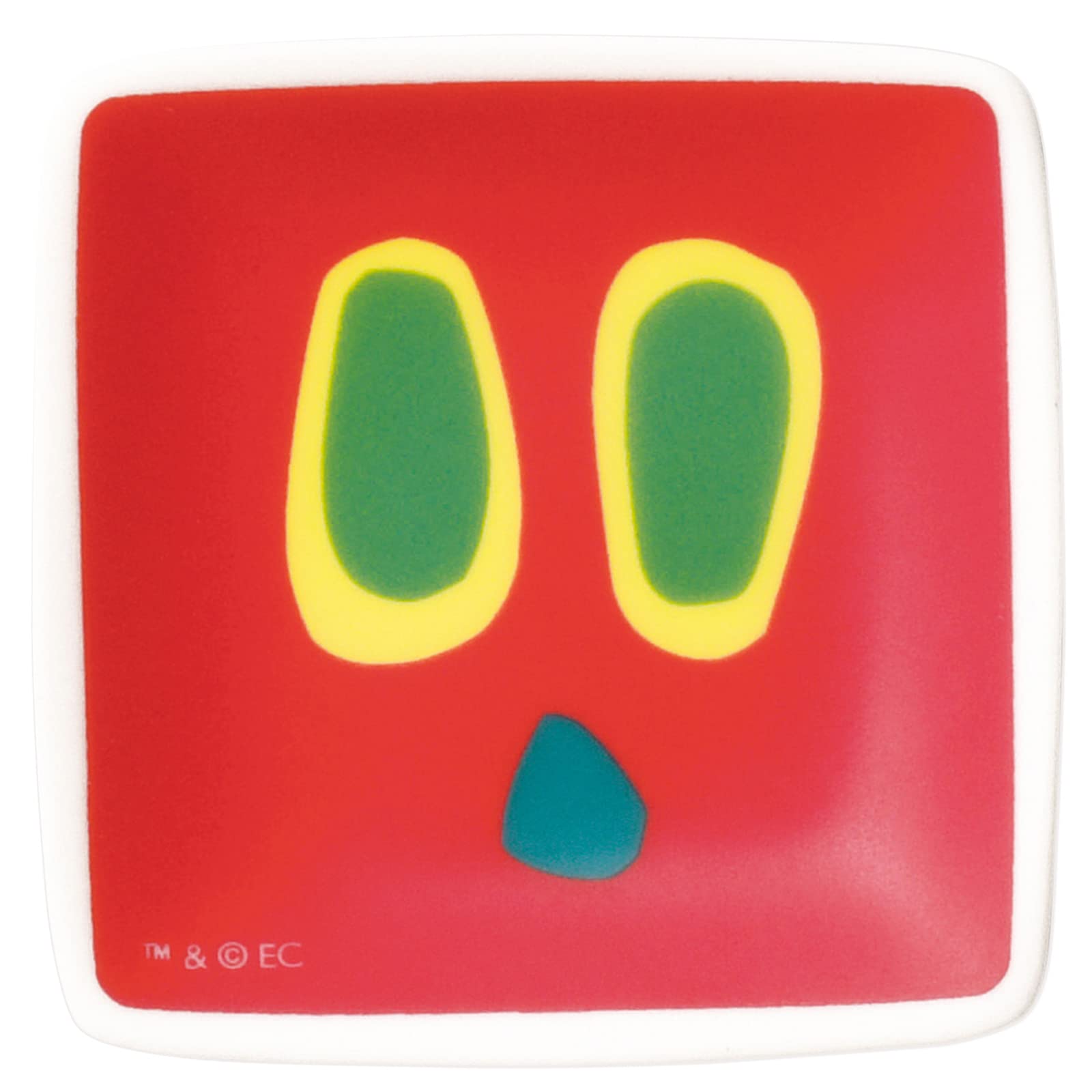 

Very Hungry Petit Square Small 807527 The Caterpillar Children s Tableware, Plate, 5.5cm, Face, белый