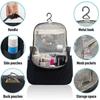 Toiletry Bag To Hang Up, Wash Bag, Cosmetic Bag With Hook - For Travel, Vacation, Outdoor (black)
