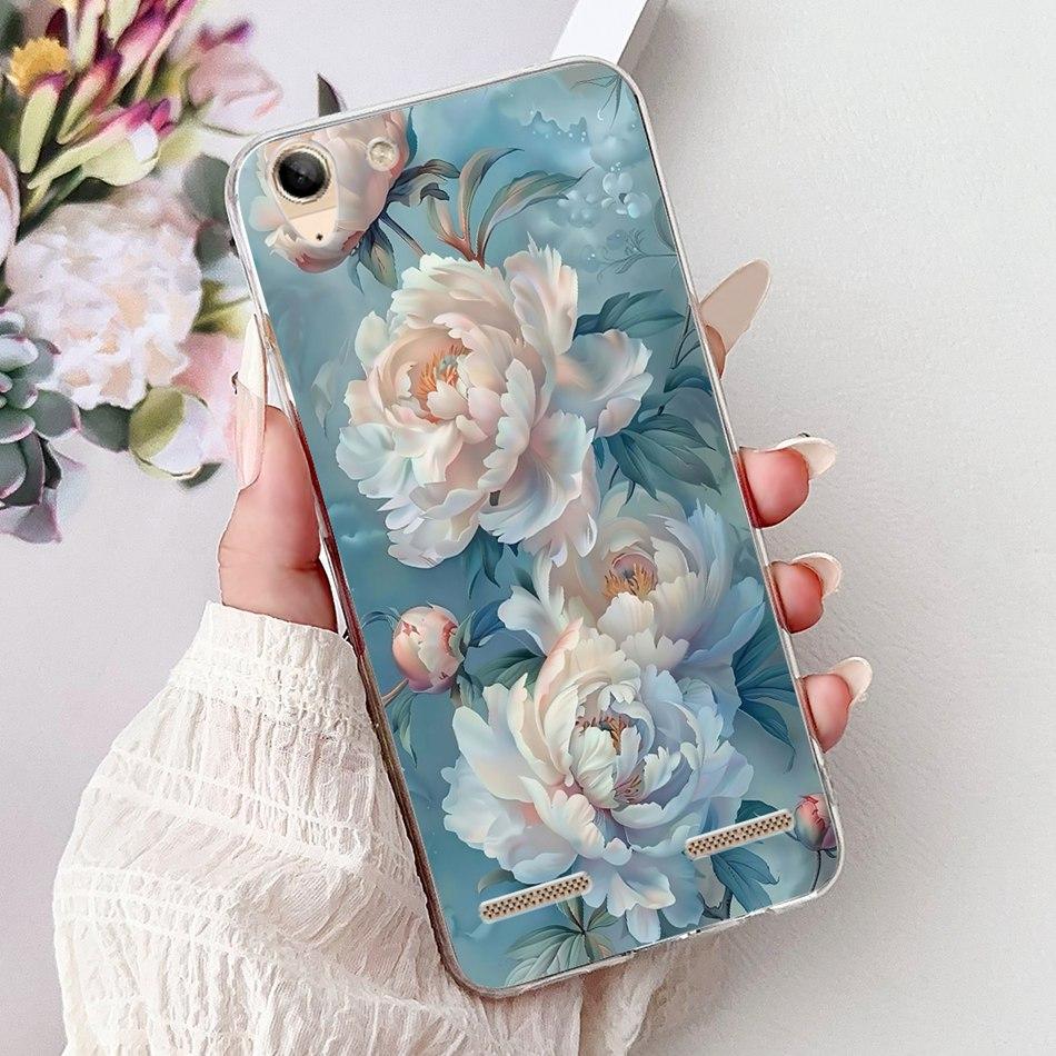 For Lenovo Vibe K5 / K5 Plus / K5 Pro L38041 A6020a40 A6020a46 Phone Case Elegant Floral Butterfly Soft Silicone TPU Cases